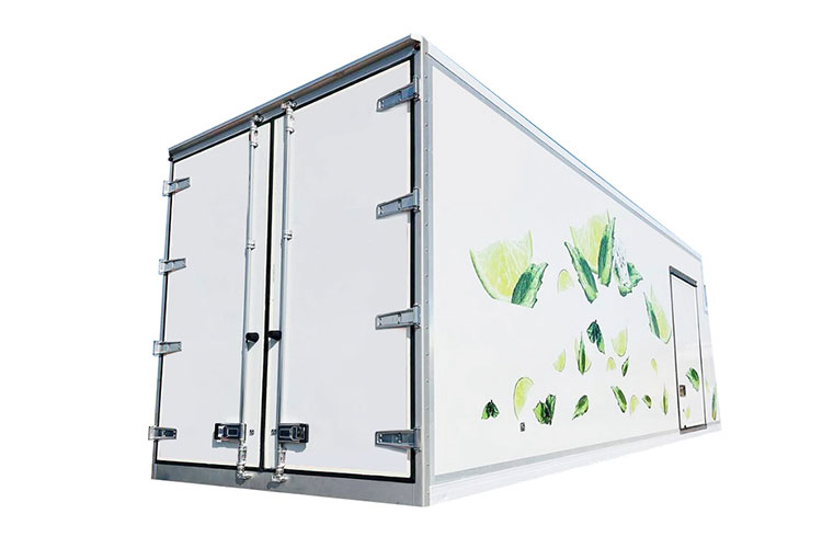 Cajas refrigeradas compuestas personalizadas para camiones de frutas y verduras