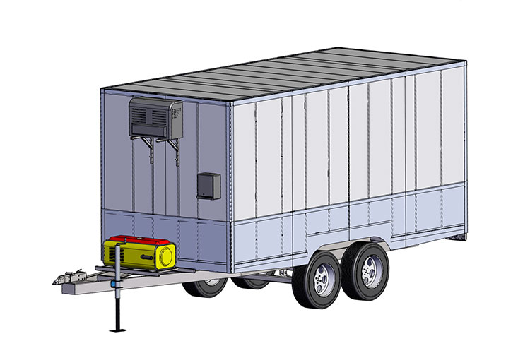 Diseño: Remolques refrigerados de 2 ejes y 4,2 m