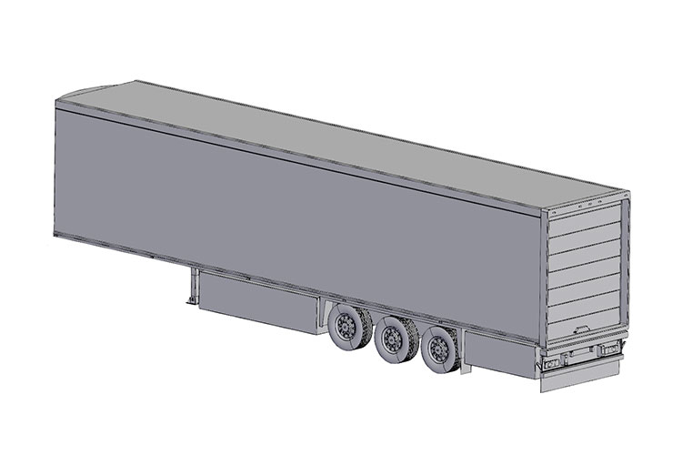Diseño: Remolques refrigerados de 3 ejes y 40 pies