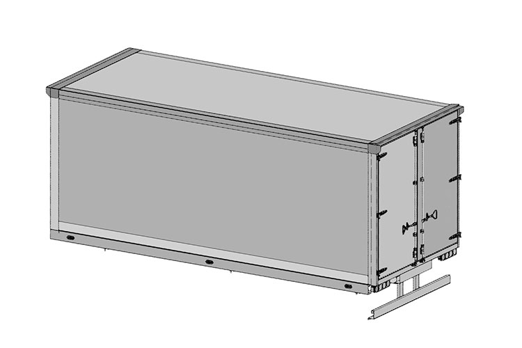 Diseño: Cajas refrigeradas para camiones de carne de 6,0 m