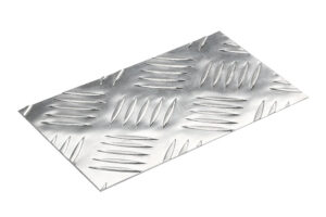 Placa de aluminio con forma de diamante para pisos de camiones