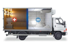 Carrocería para camión refrigerado comercial CKD/SKD multitemperatura