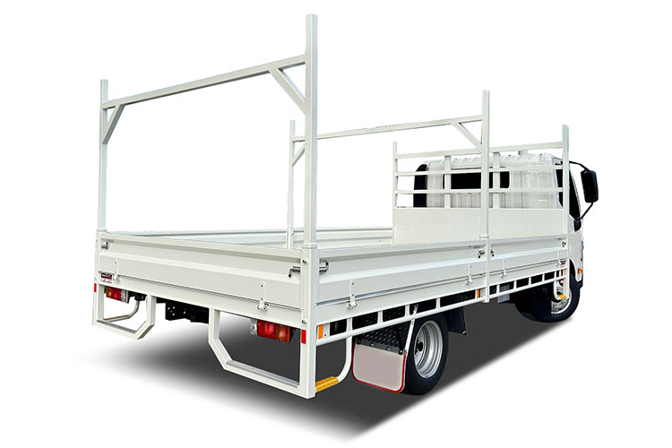 Carrocería de aluminio con laterales abatibles para camión ISUZU - Image 2