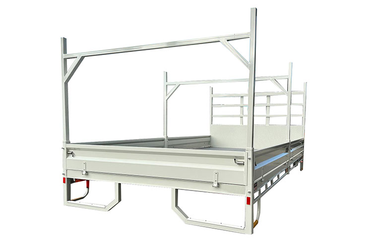 Carrocería de aluminio con laterales abatibles para camión ISUZU