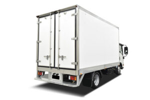 Carrocería de camión aislada
