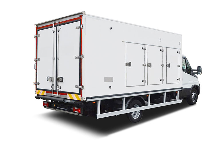 Carrocería modular cerrada para camión frigorífico de helados CKD/SKD