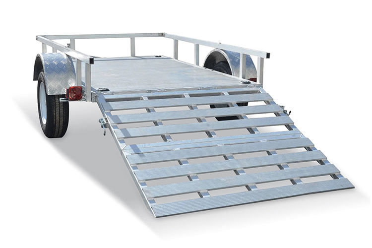 Remolque utilitario ATV de aluminio de un solo eje - Image 2