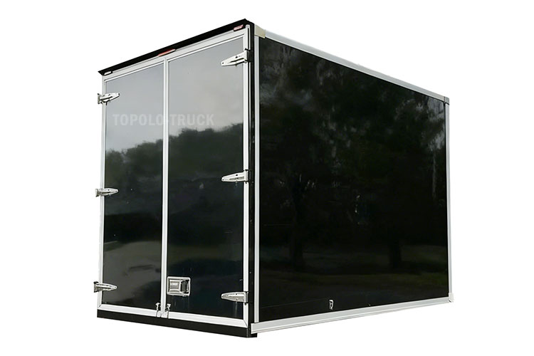 Caja de camioneta negra brillante